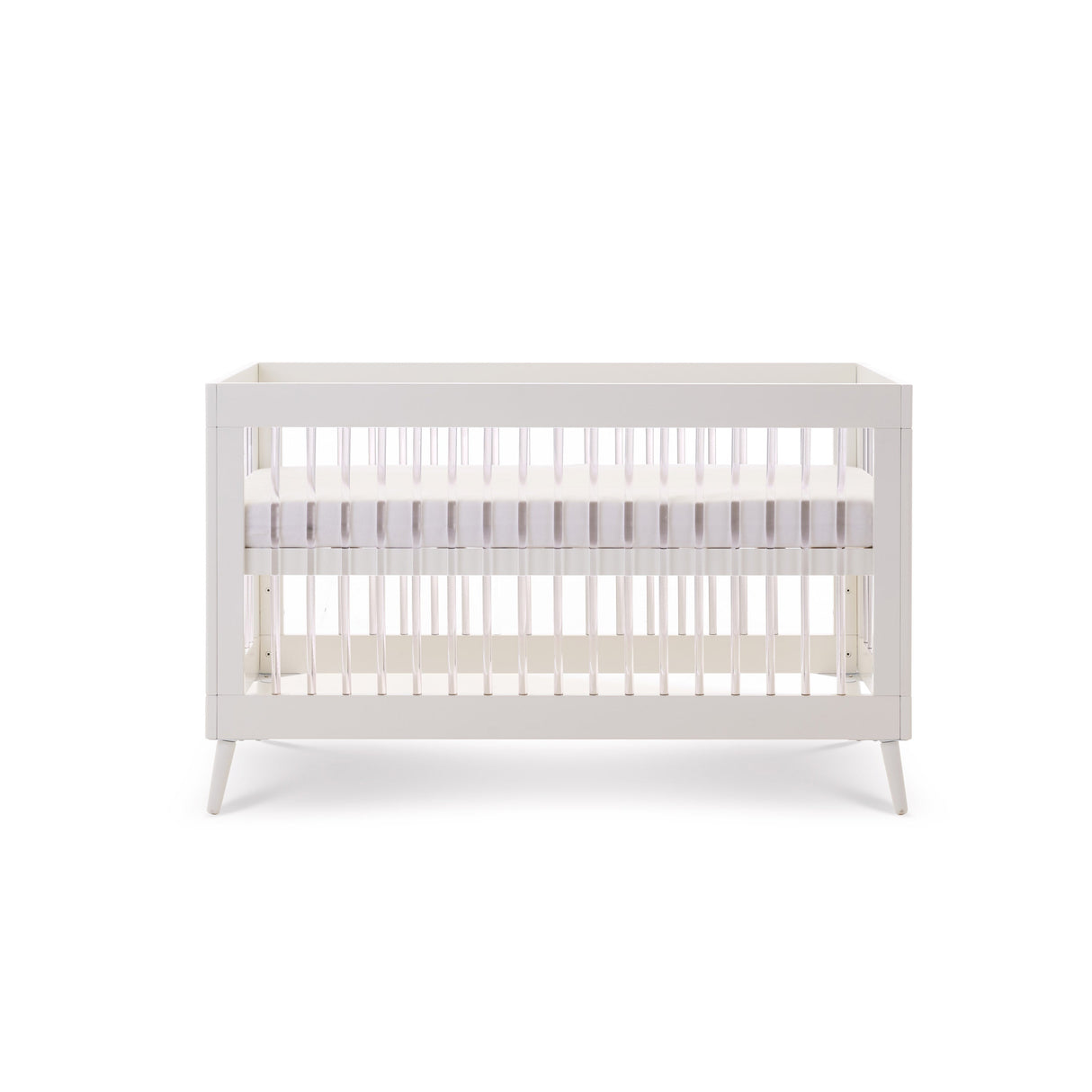 Obaby Maya Cot Bed - White with Acrylic