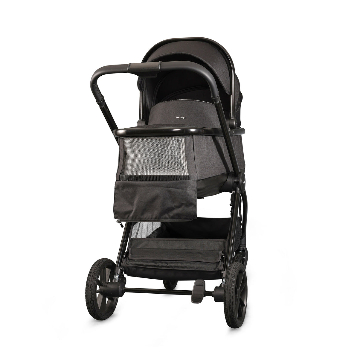Mee-Go Cocoon Travel System with EVO Spin Car Seat and ISOFIX Base – Liquorice