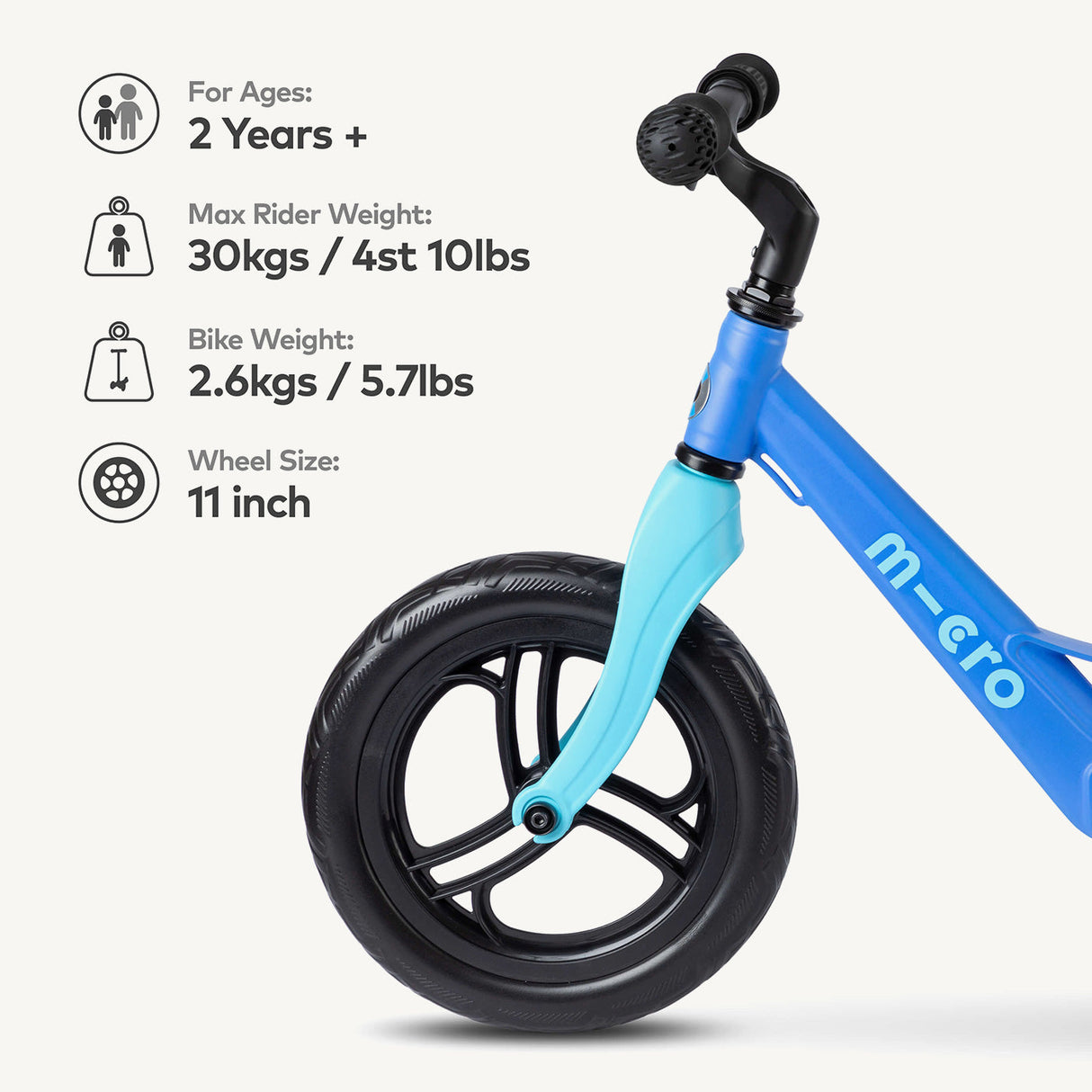 Micro Scooters Balance Bike Lite - Blue