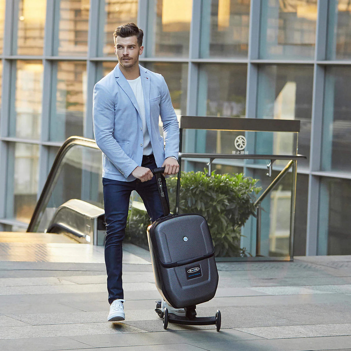 Micro Scooter Adults Suitcase Scooter - Black