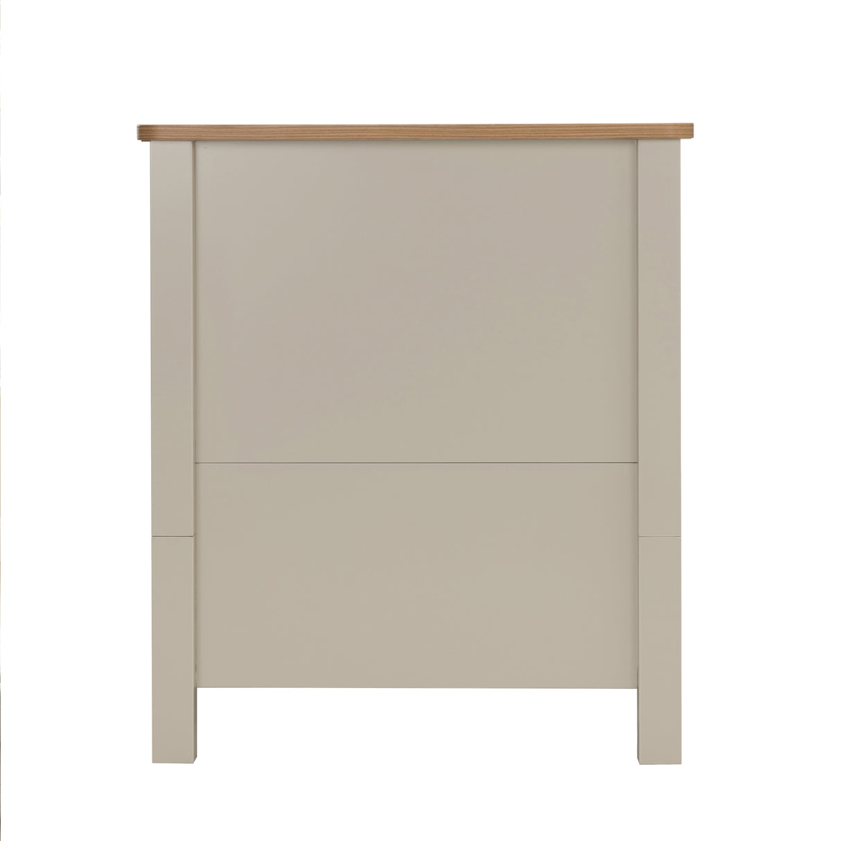 Babymore Mira 2 Piece Nursery Furniture Set with Cot Bed, Under Drawer and Dresser - Cashmere / Warm Oak