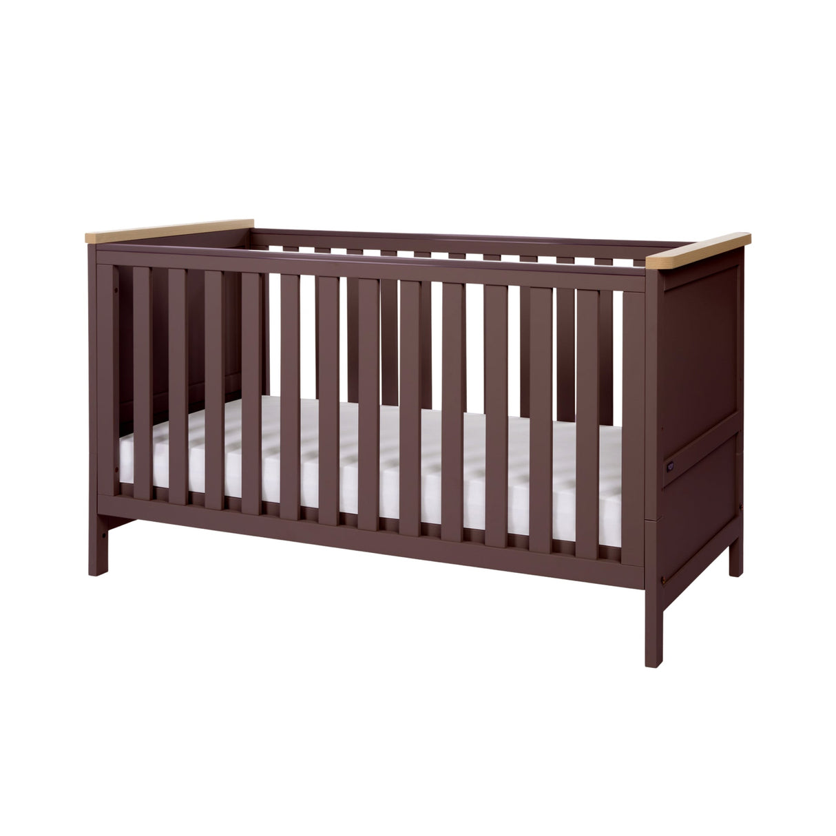 Tutti Bambini Misha Cot Bed - Mulberry & Golden Oak