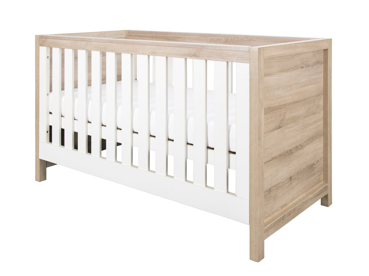 Tutti Bambini Modena Cot Bed - White & Oak