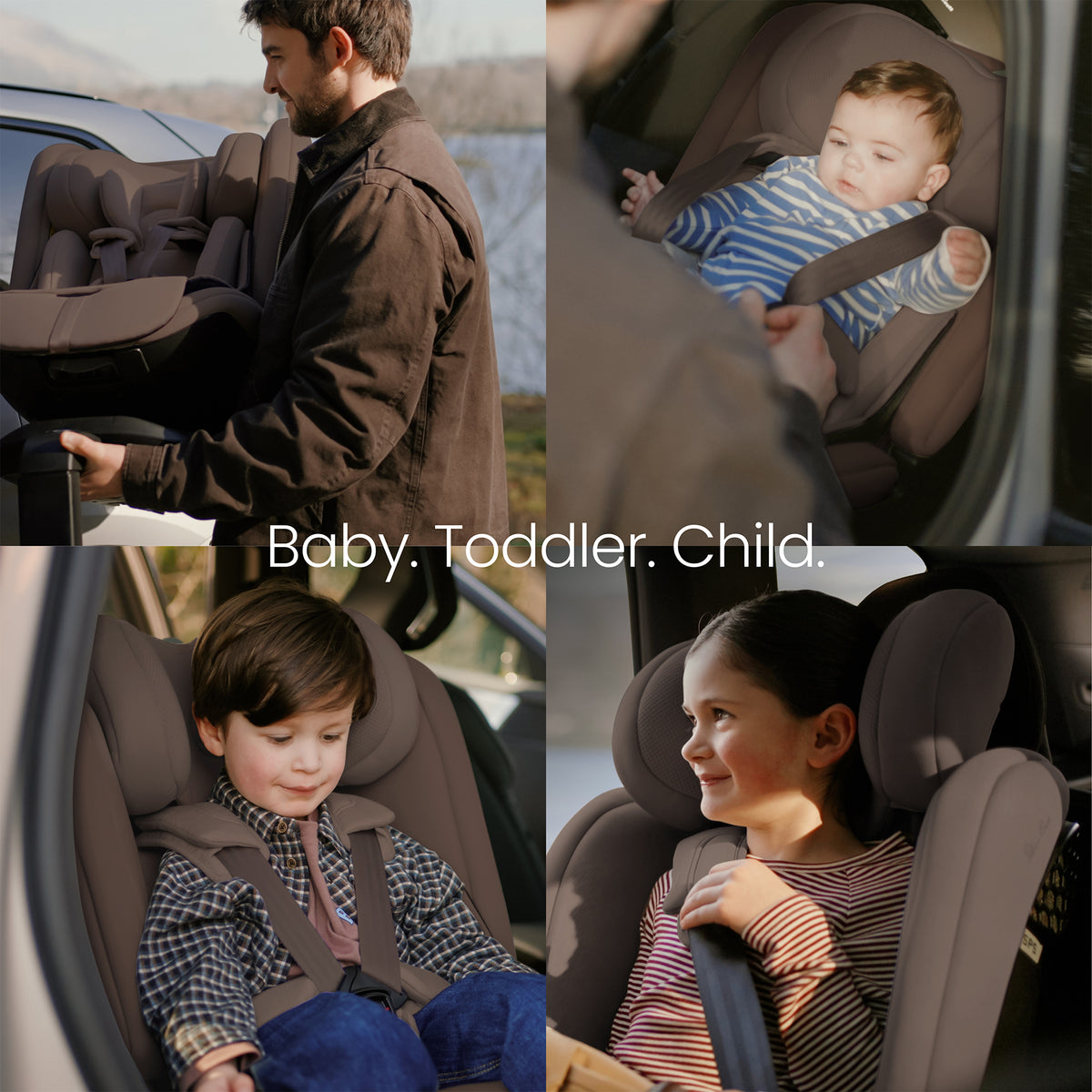 Silver Cross Motion 3 All Size 360 Car Seat - Timeless Cocoa