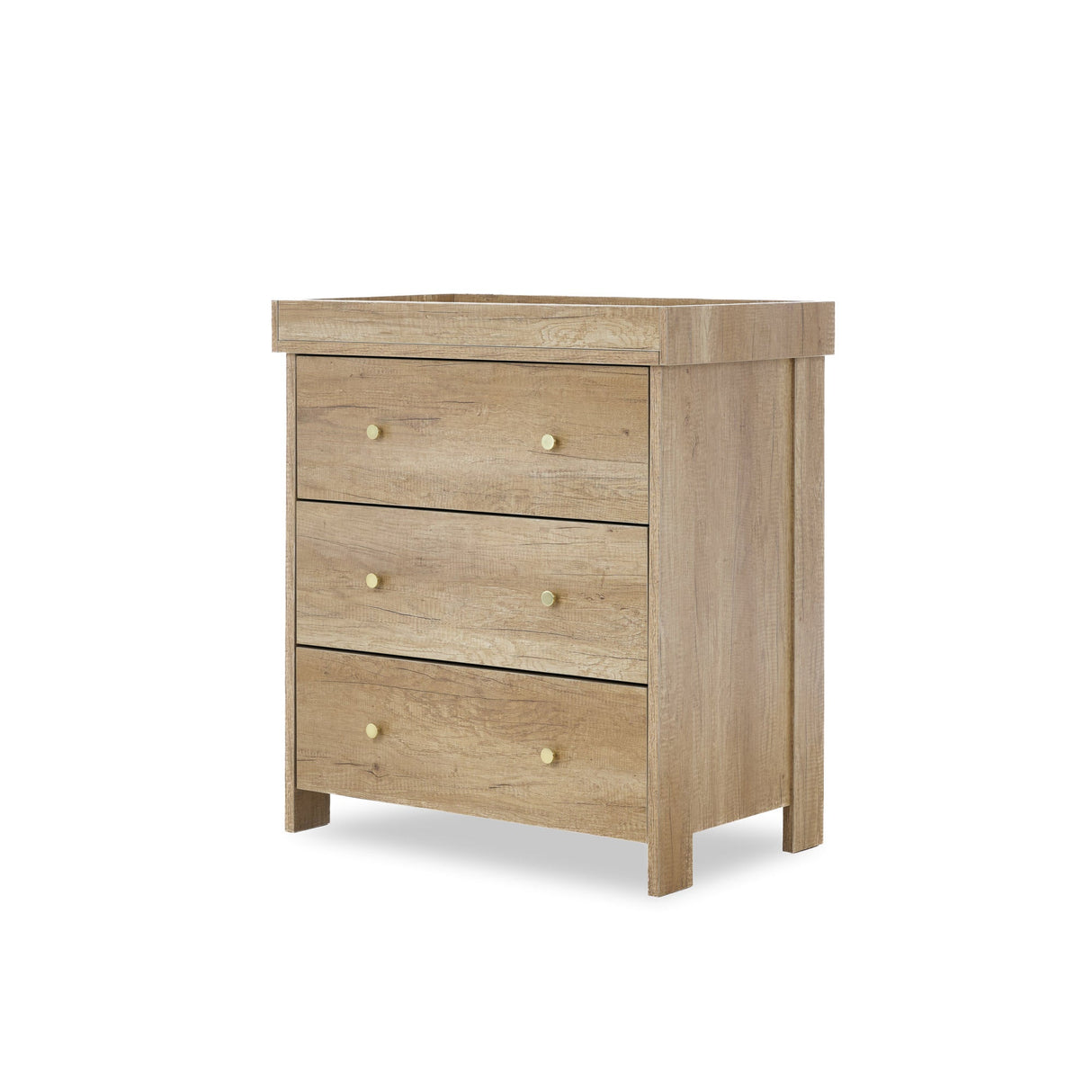 Obaby Nika 2 Piece Nursery Furniture Set with Cot Bed, Under Drawer and Dresser - Oak