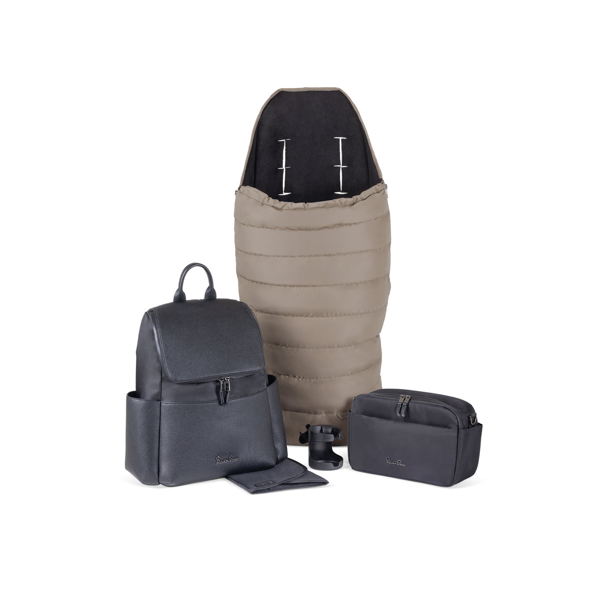 Silver Cross Nia Travel System with Glide 360 Plus Car Seat, ISOFIX Base & Accessories - Champagne