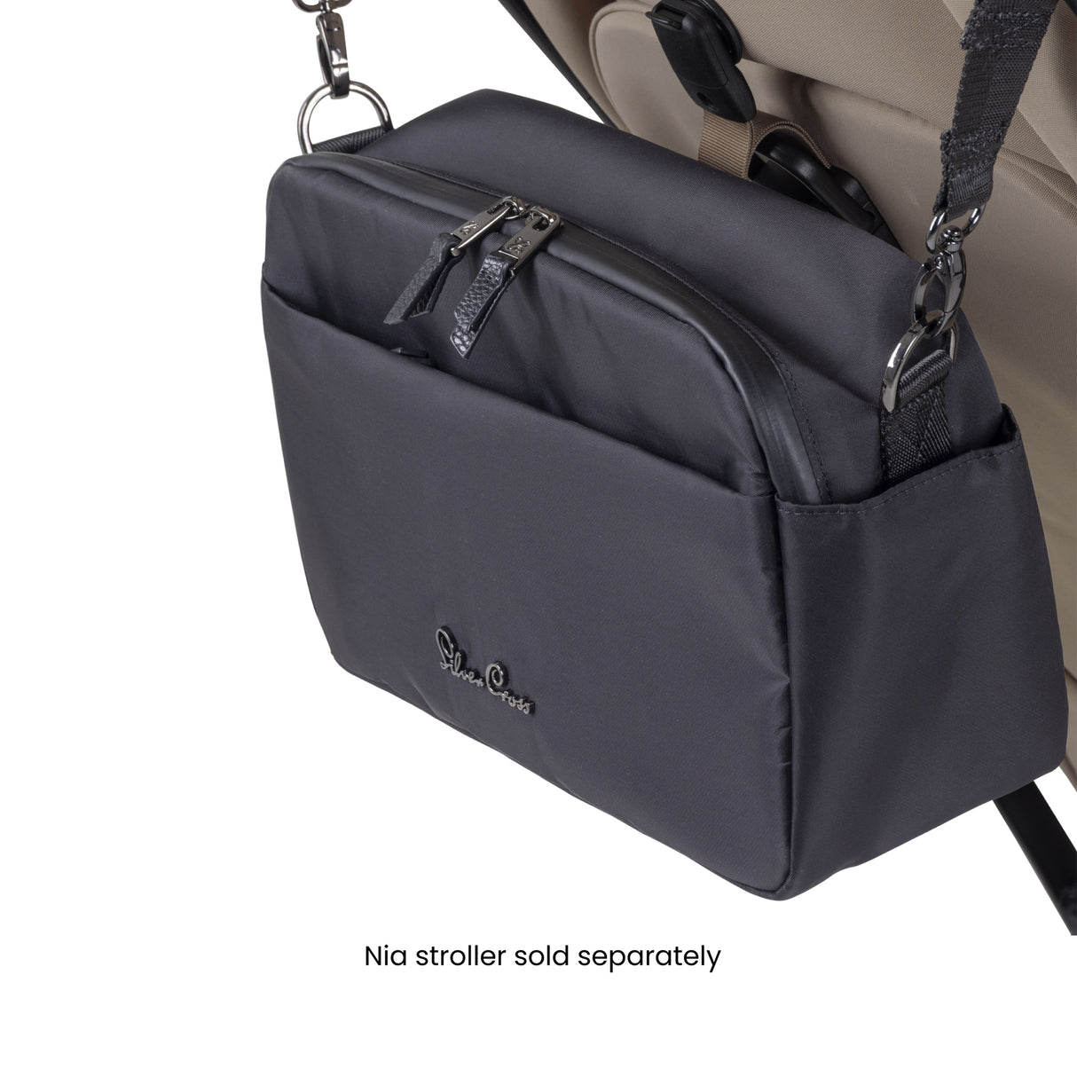 Silver Cross Nia Travel System with Glide 360 Plus Car Seat, ISOFIX Base & Accessories - Champagne