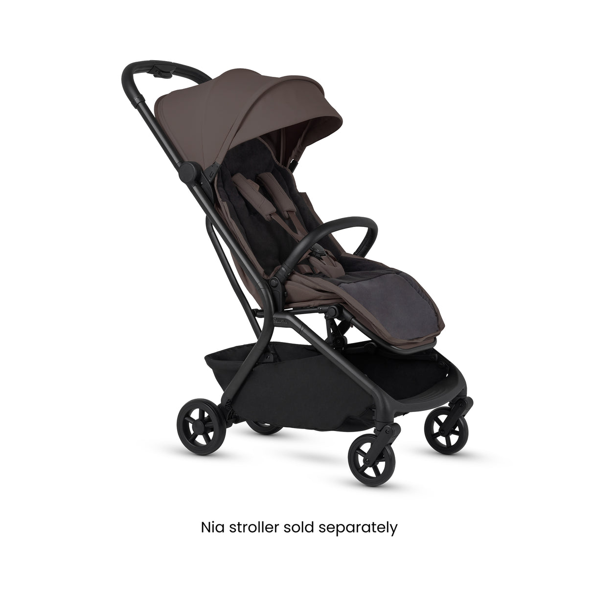Silver Cross Nia Travel System with Glide 360 Plus Car Seat, ISOFIX Base & Accessories - Chocolate