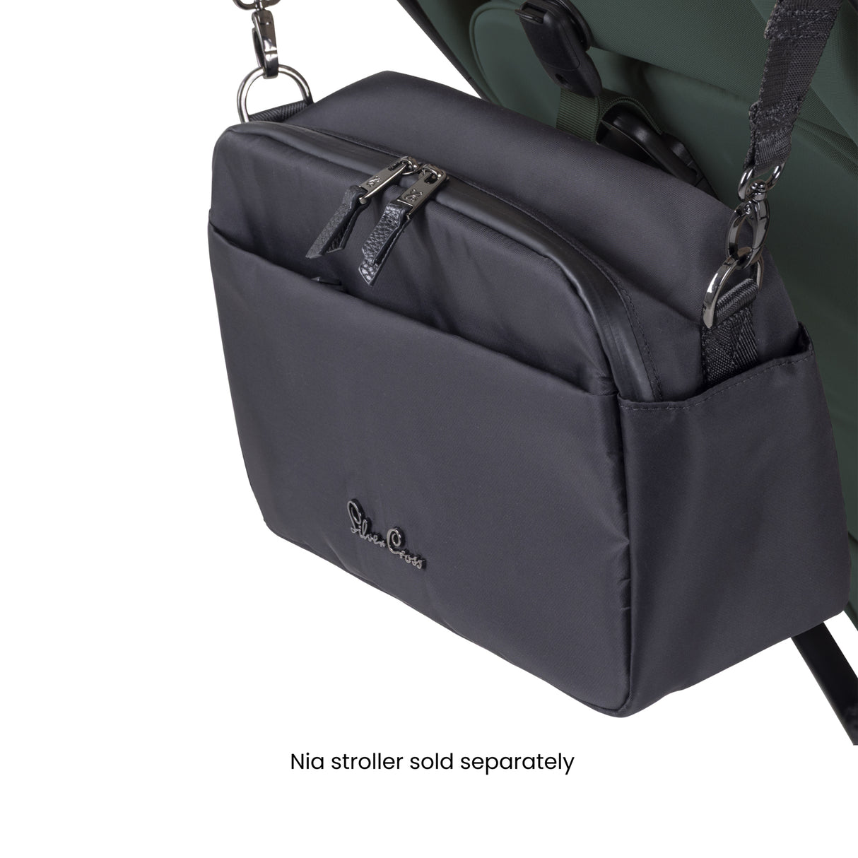 Silver Cross Nia Travel System with Glide 360 Plus Car Seat, ISOFIX Base & Accessories - Conifer