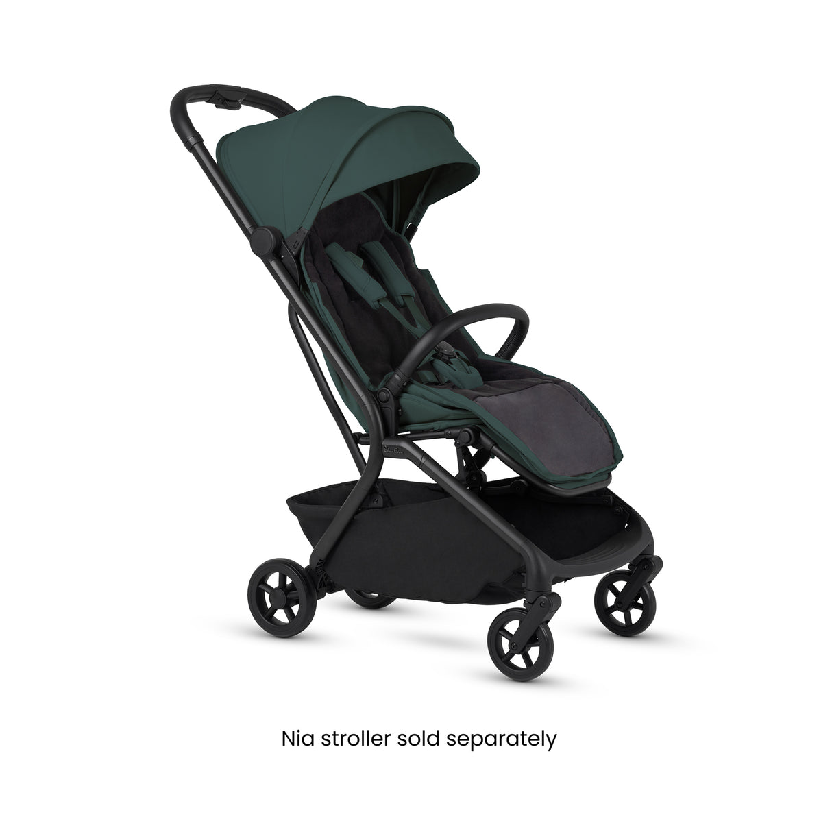 Silver Cross Nia Travel System with Glide 360 Plus Car Seat, ISOFIX Base & Accessories - Conifer