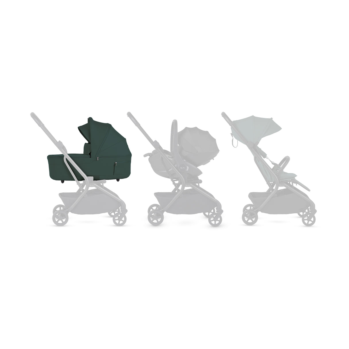 Silver Cross Nia Carrycot - Conifer