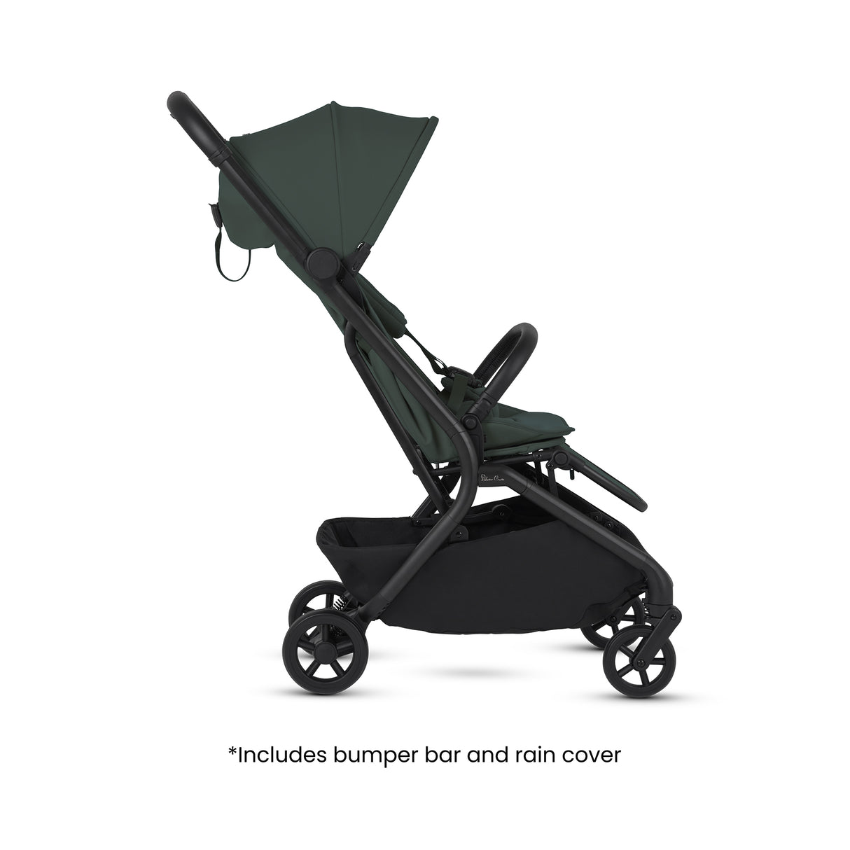 Silver Cross Nia Travel System with Glide 360 Plus Car Seat, ISOFIX Base & Accessories - Conifer