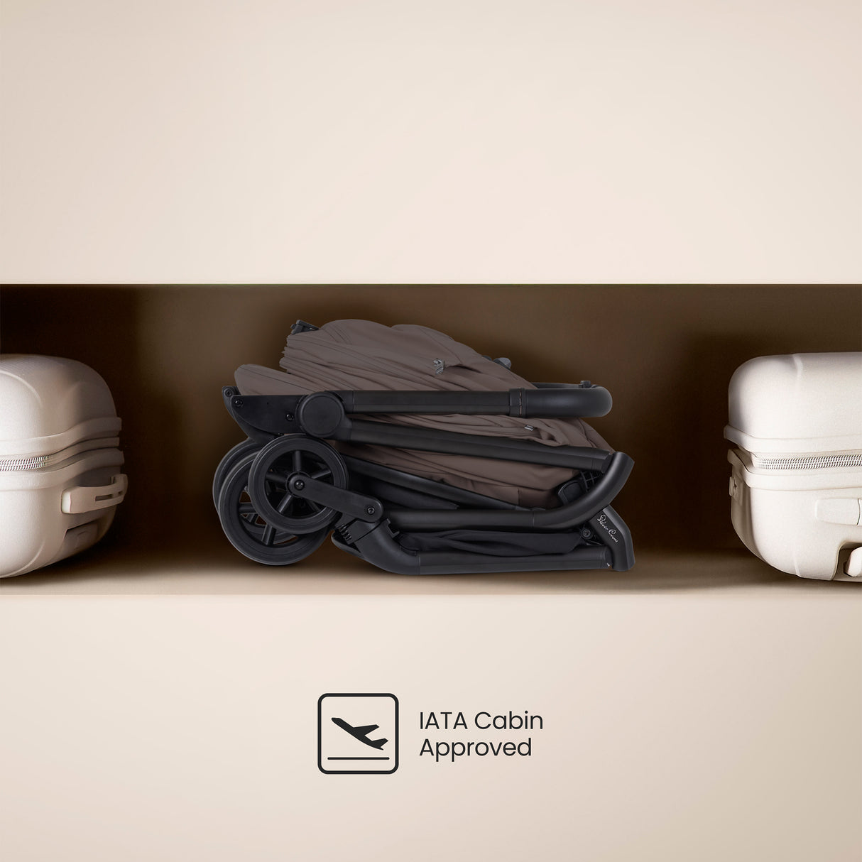 Silver Cross Nia Travel System with Glide 360 Plus Car Seat, ISOFIX Base & Accessories - Chocolate