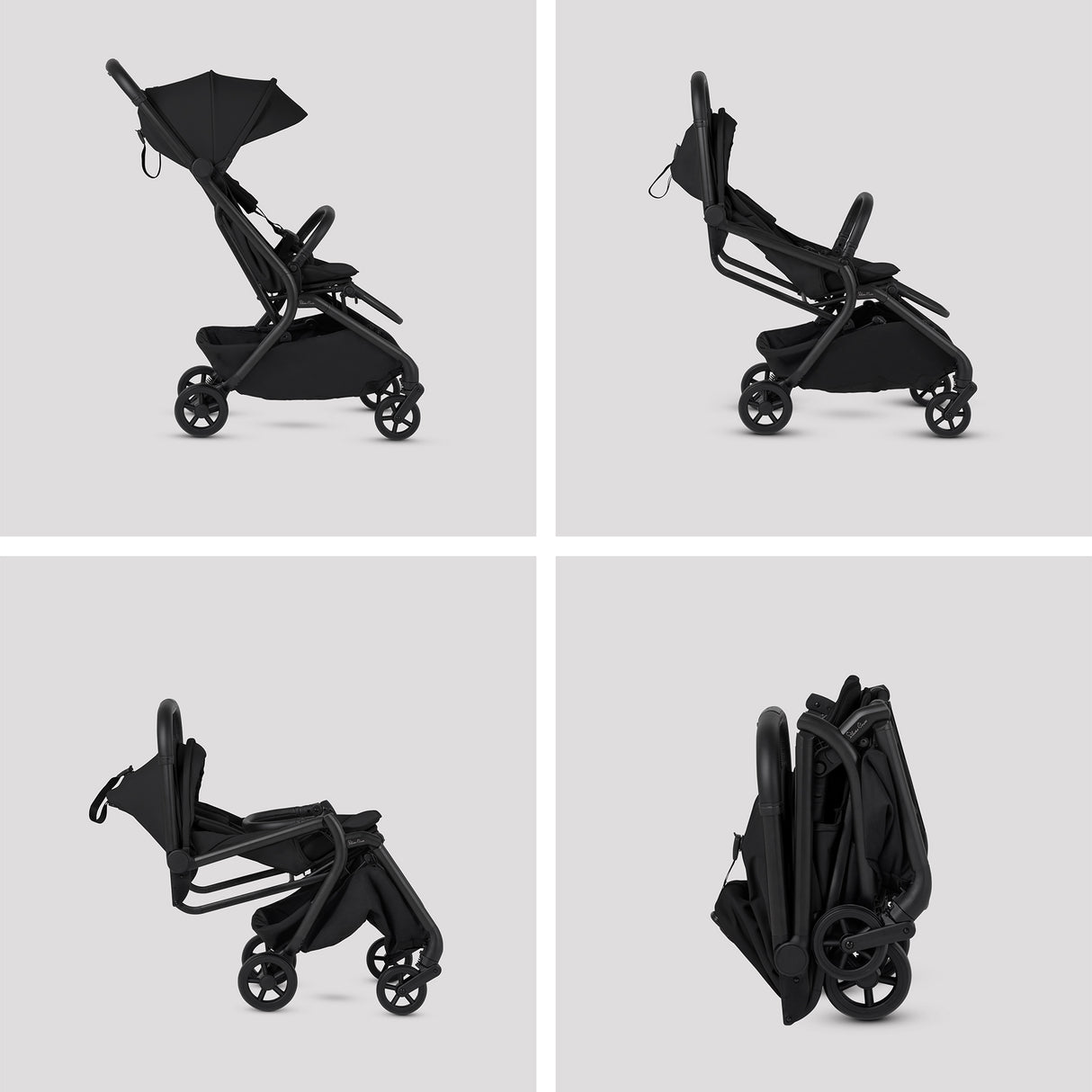 Silver Cross Nia Travel System with Glide 360 Plus Car Seat & ISOFIX Base - Onyx