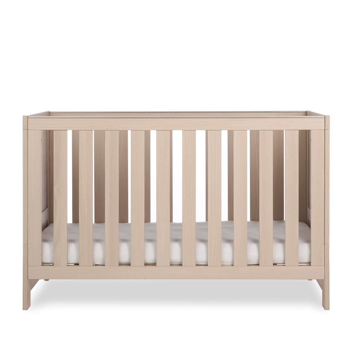 Obaby Nika 3 Piece Nursery Furniture Set with Cotbed, Dresser and Wardrobe - Aspen