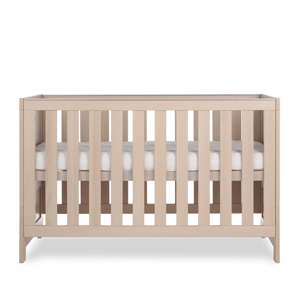 Obaby Nika 2 Piece Nursery Furniture Set with Cot Bed, Under Drawer and Dresser - Aspen