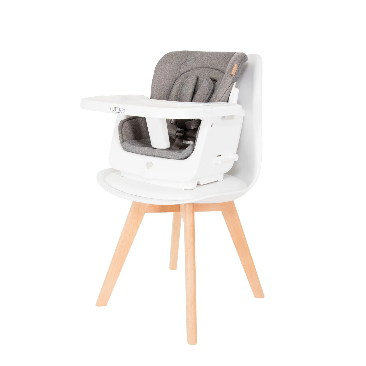 Tutti Bambini Nova Birth to 12 Years Complete Highchair Package - White & Oak