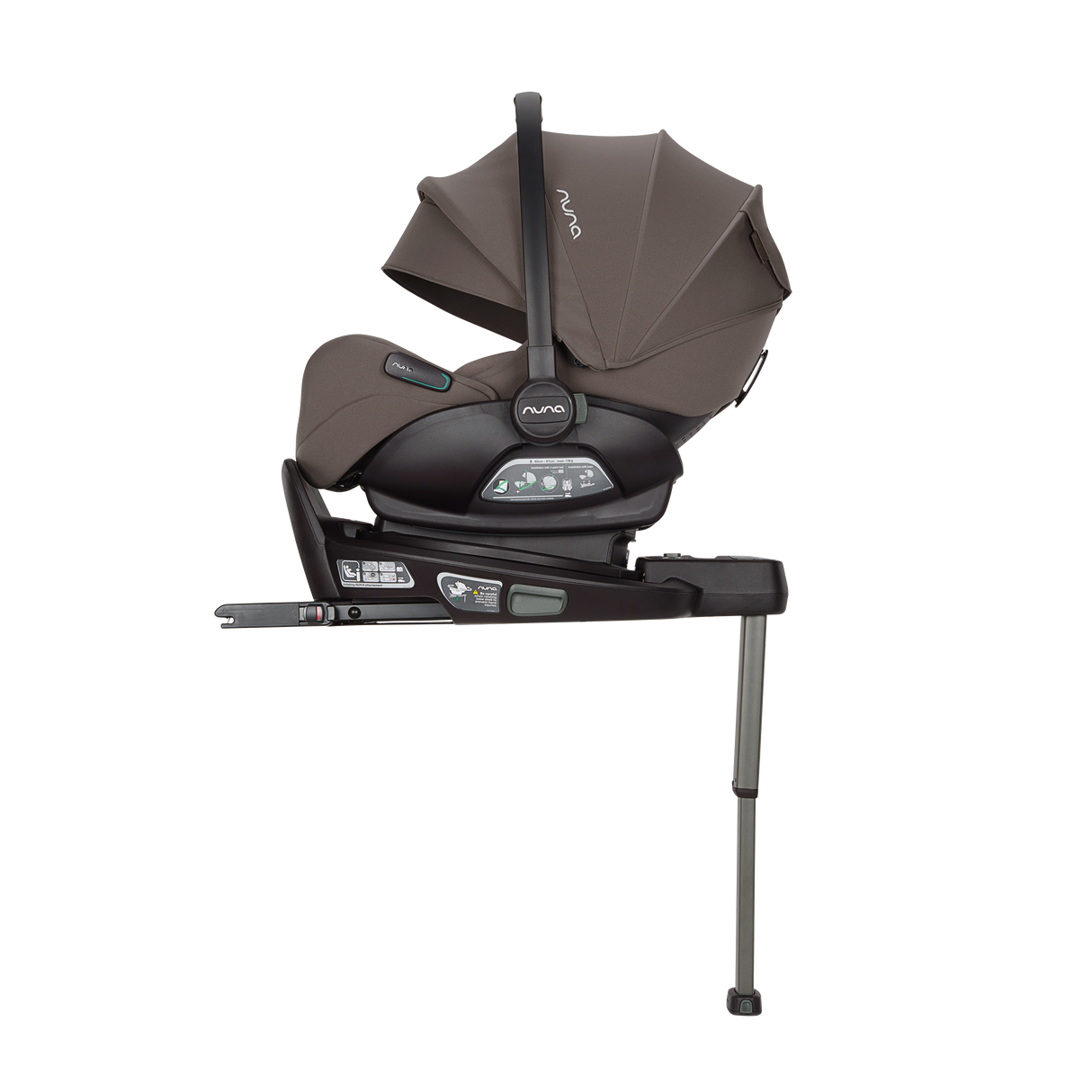 Nuna Mixx Next Travel System with ARRA Flex Car Seat & Curv ISOFIX Base - Chestnut