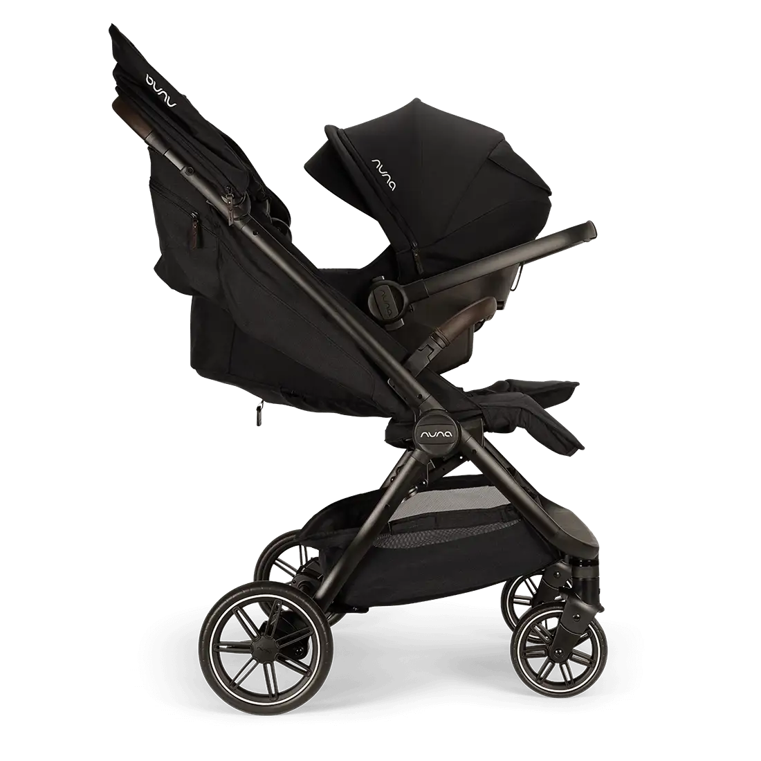 Nuna TRVL DUBL Side-by-Side Stroller – Caviar