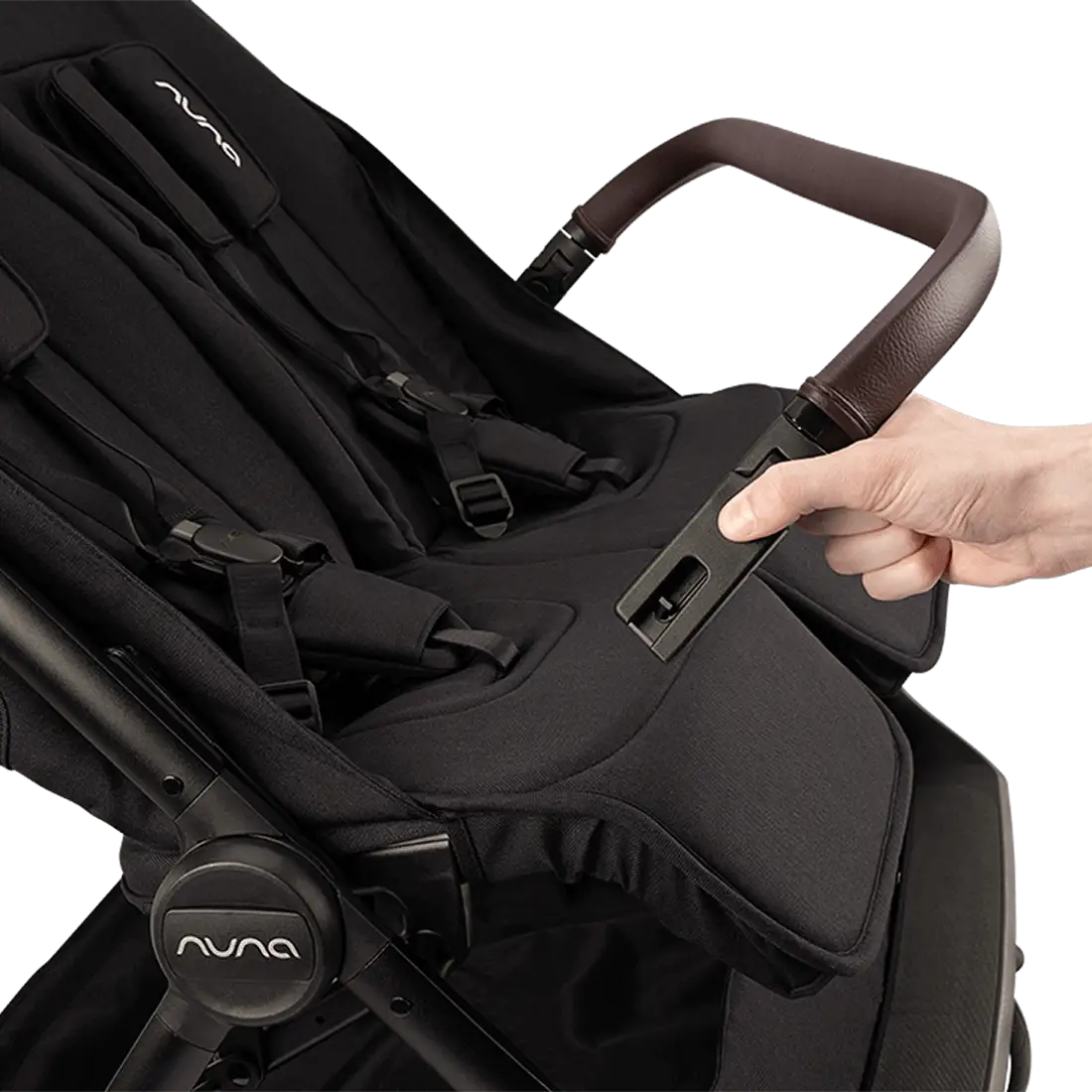Nuna TRVL DUBL Side-by-Side Stroller – Caviar