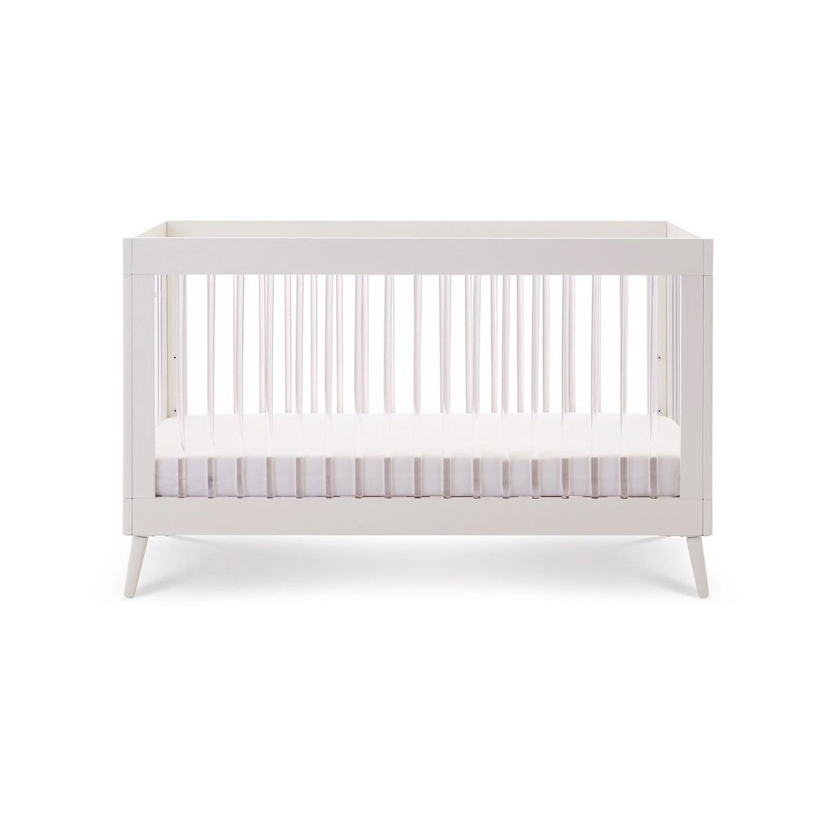 Obaby Maya Cot Bed - White with Acrylic