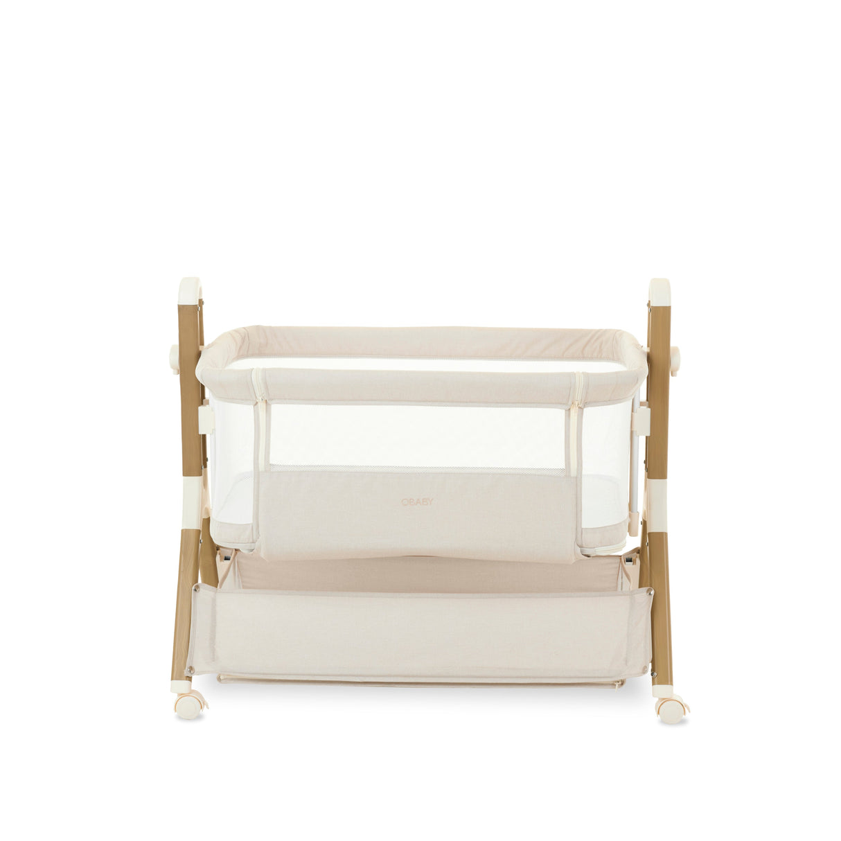 Obaby Cloud Bedside Crib - Oatmeal