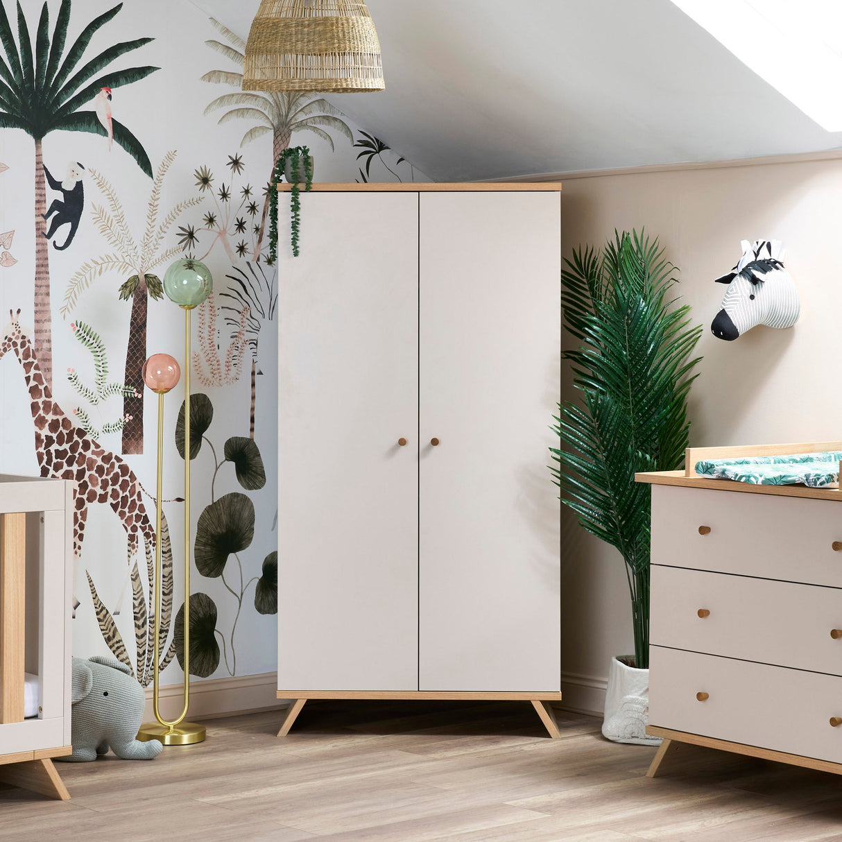 Obaby Thea Wardrobe - Latte