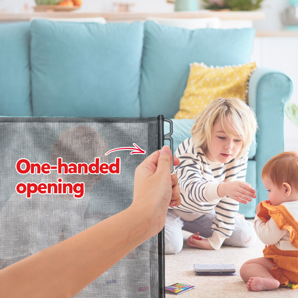 Callowesse Air Retractable Stair Safety Gate 0-140cm – Black