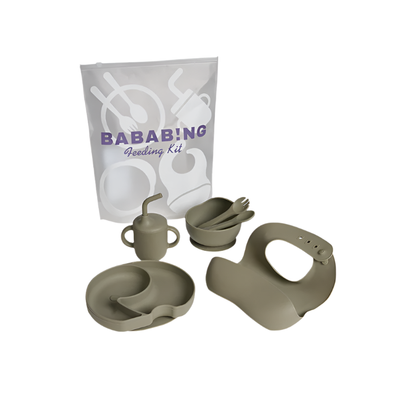 BabaBing 18 Piece Raffi Travel, Home & Feeding Bundle with Spin Car Seat & ISOFIX Base - Mink