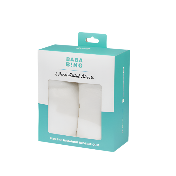 Bababing Fitted Crib Sheets & Waterproof Mattress Protector Bundle