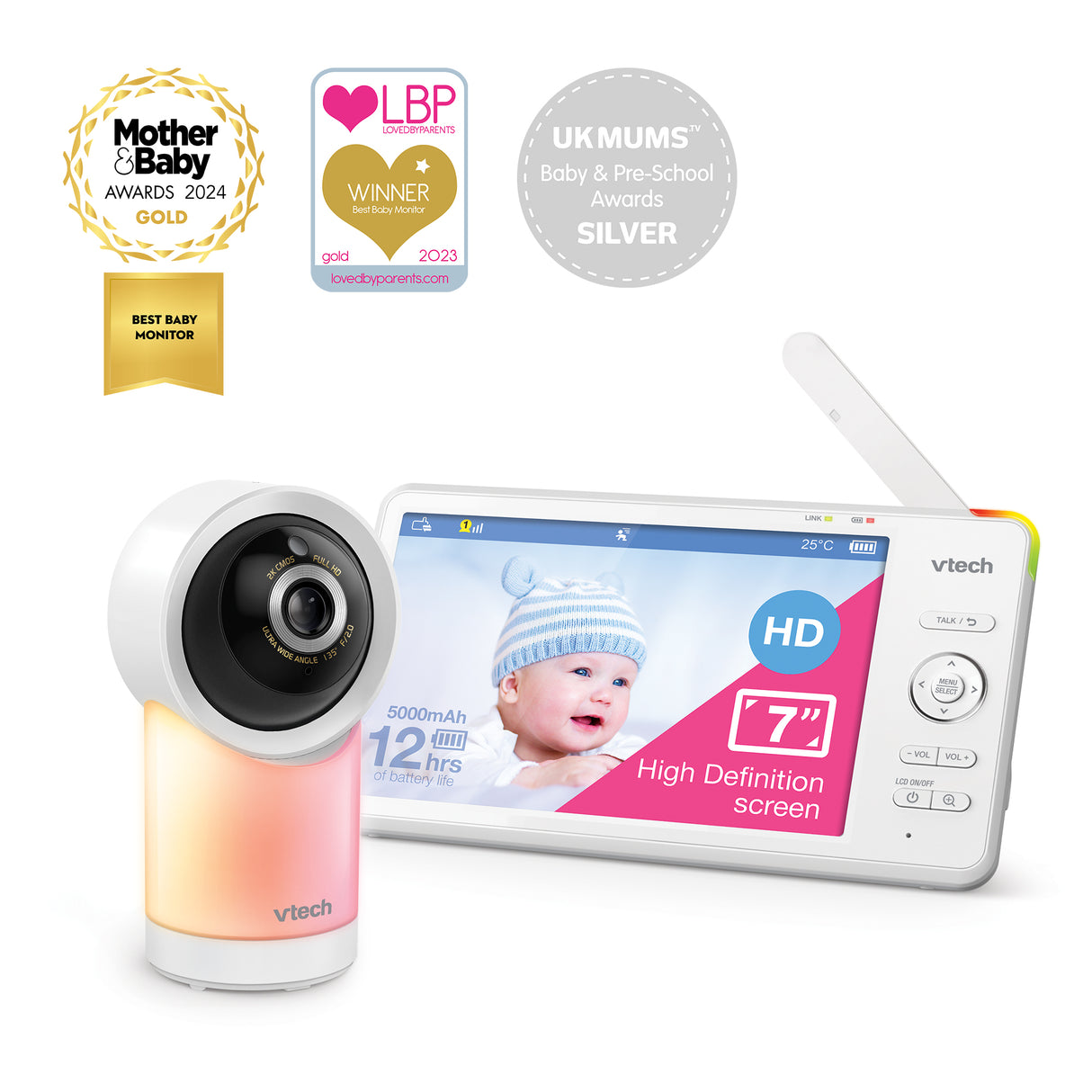 VTech RM7766HD 7" Smart Pan & Tilt Baby Monitor