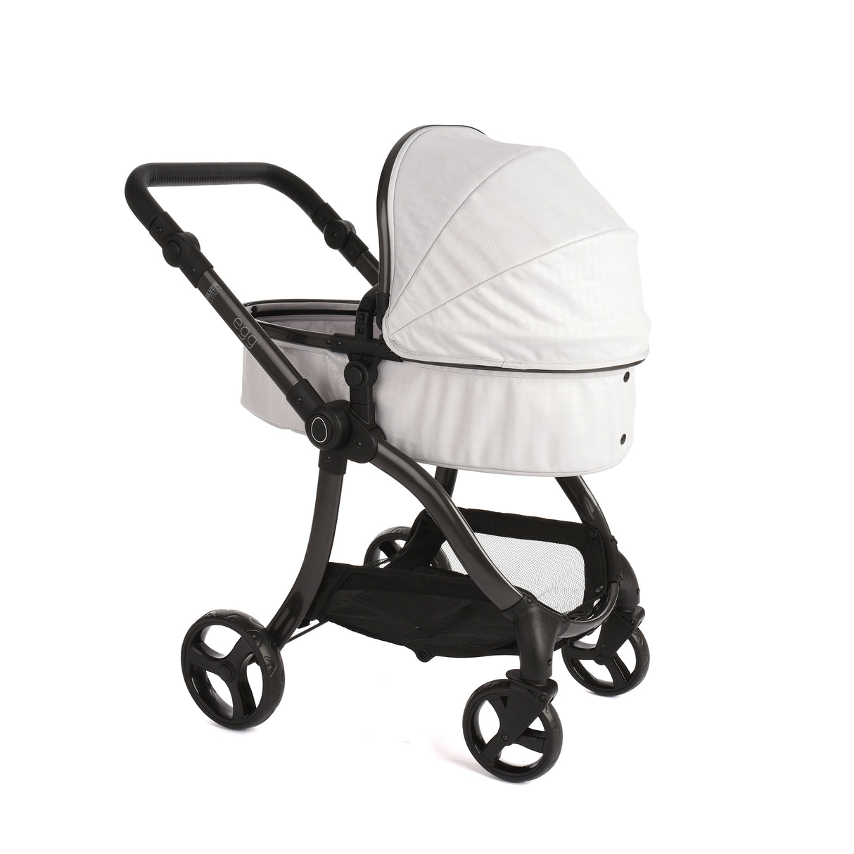 Roma Egg® Children's Dolls Pram – Houndstooth Silver