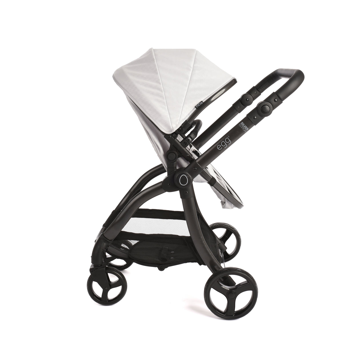 Roma Egg® Children's Dolls Pram – Houndstooth Silver