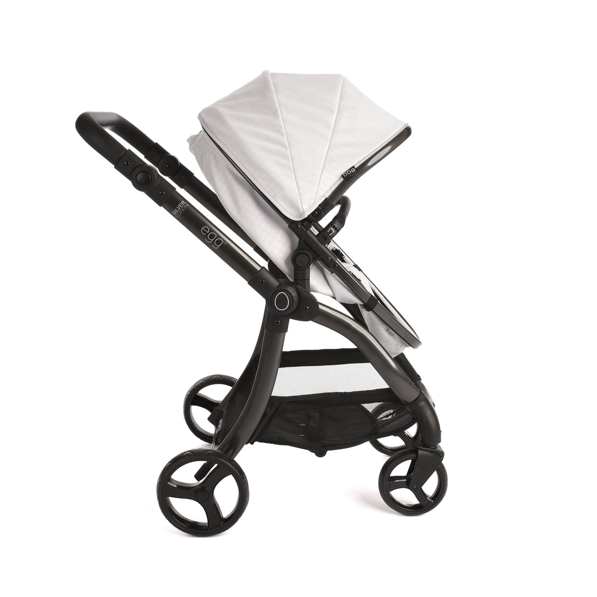 Roma Egg® Children's Dolls Pram – Houndstooth Silver