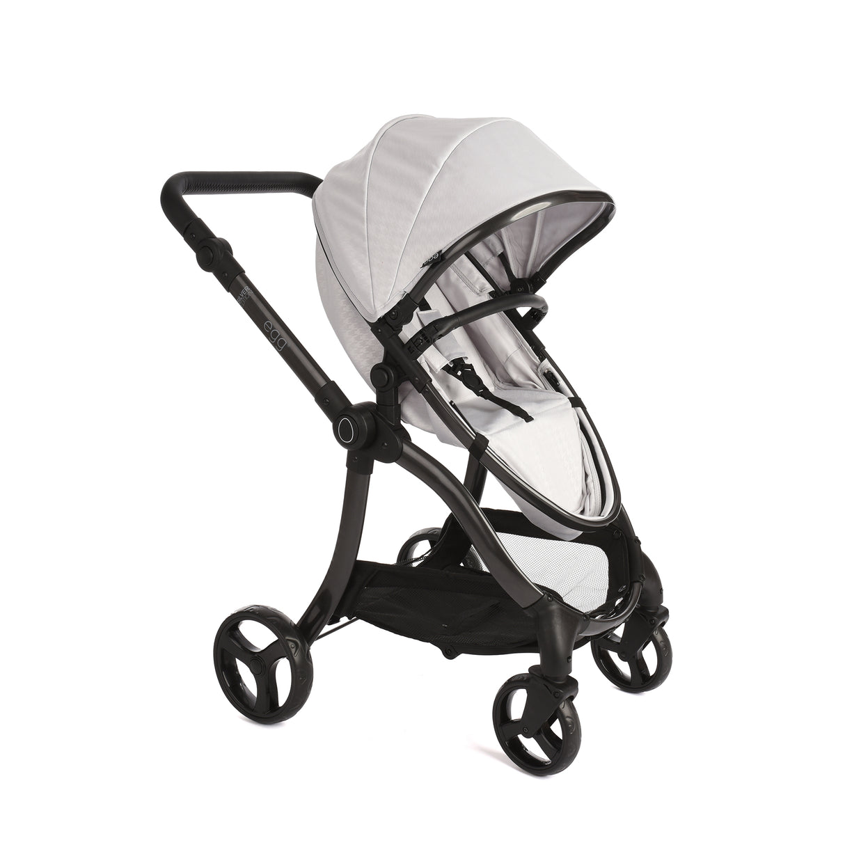 Roma Egg® Children's Dolls Pram – Houndstooth Silver
