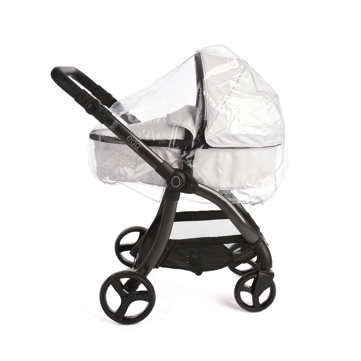 Roma Egg® Children's Dolls Pram – Houndstooth Silver