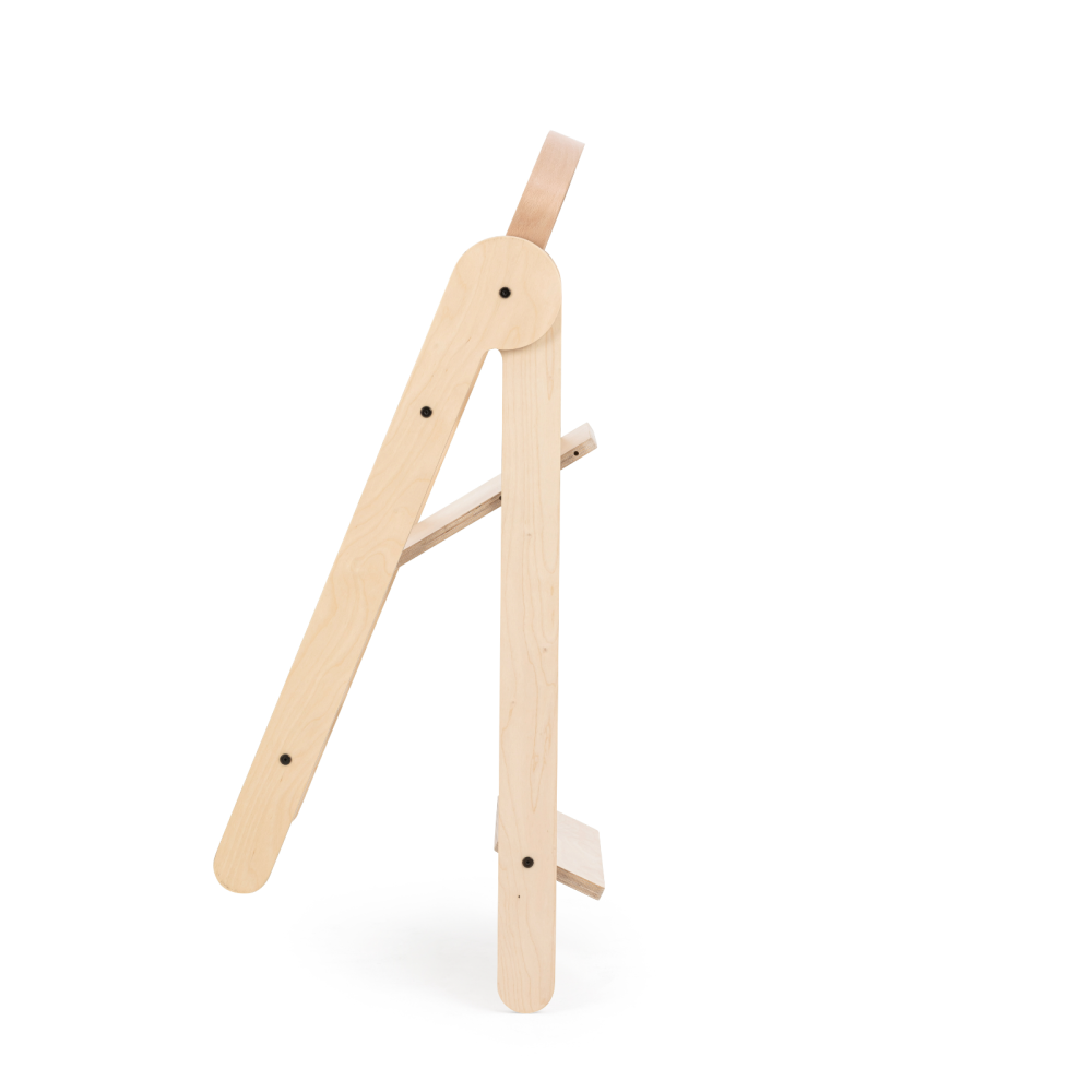 MamaToyz Folding Learning Tower Natural Beech Wood Montessori Child Safety Platform