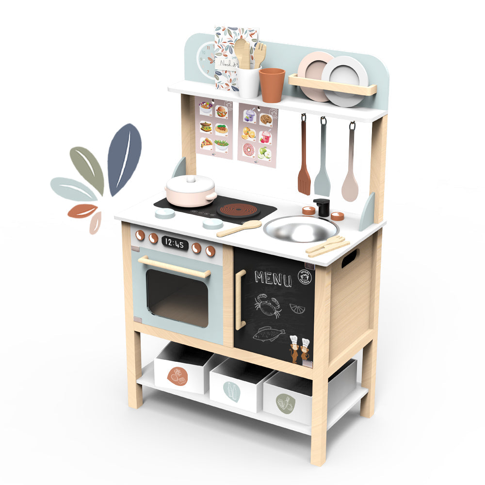 Speedy Monkey Wooden Kitchen with Accessories