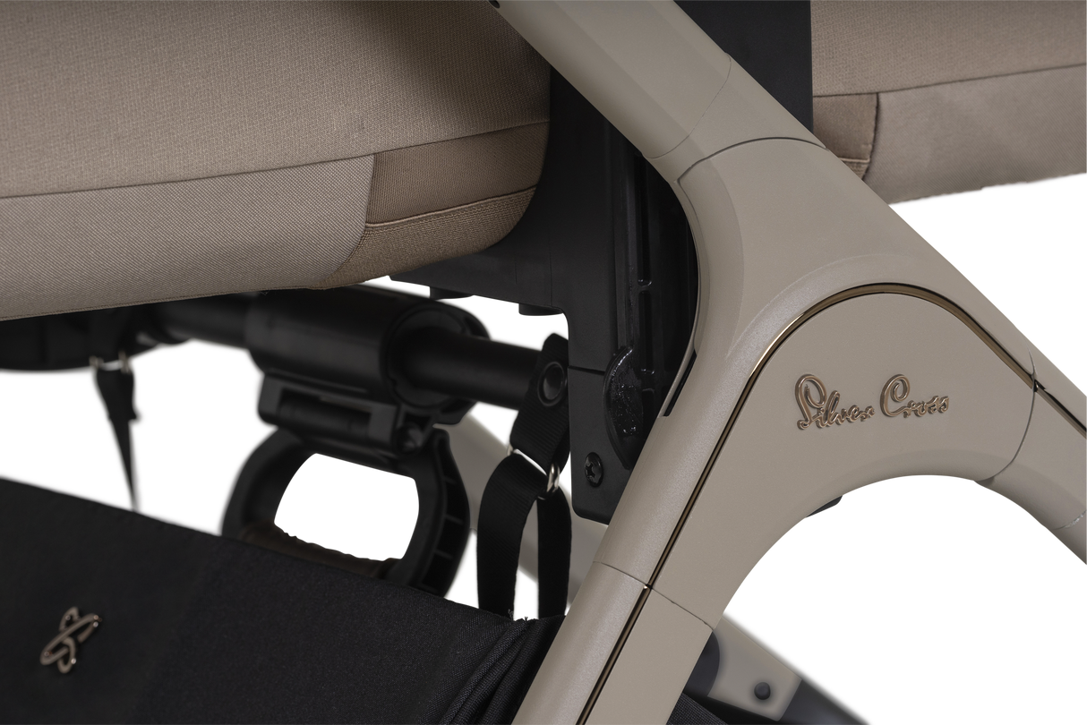 Silver Cross Cove 2 Ultimate Bundle with Glide Plus 360 Infant Car Seat and ISOFIX Base Plus - Champagne