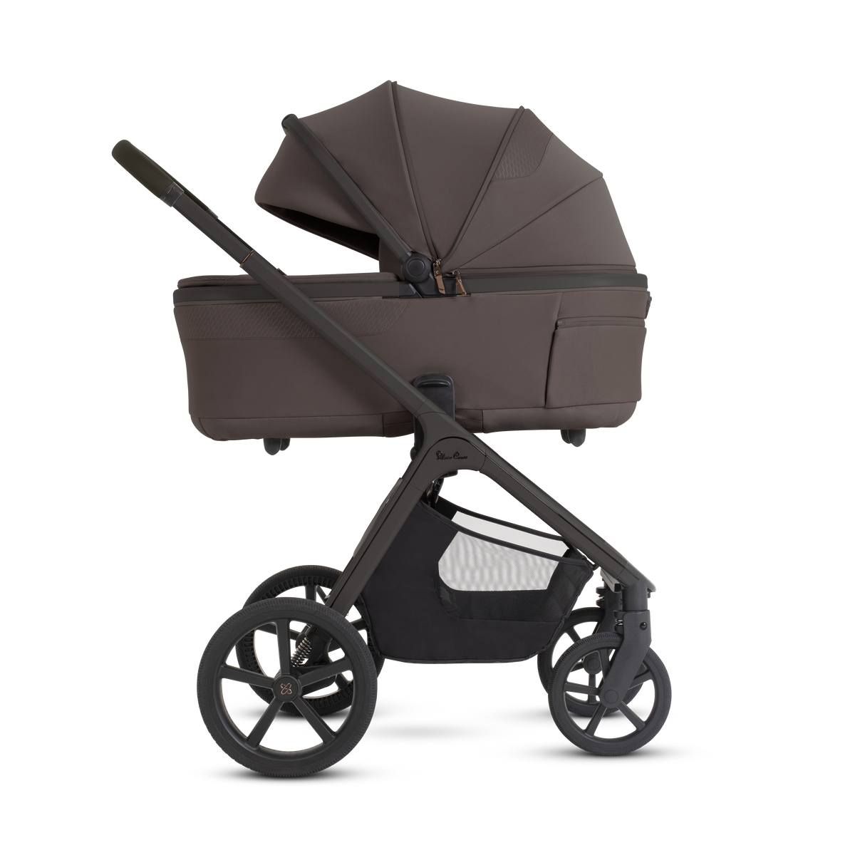 Silver Cross Cove 2 Ultimate Bundle with Glide Plus 360 Infant Car Seat and ISOFIX Base Plus - Chocolate
