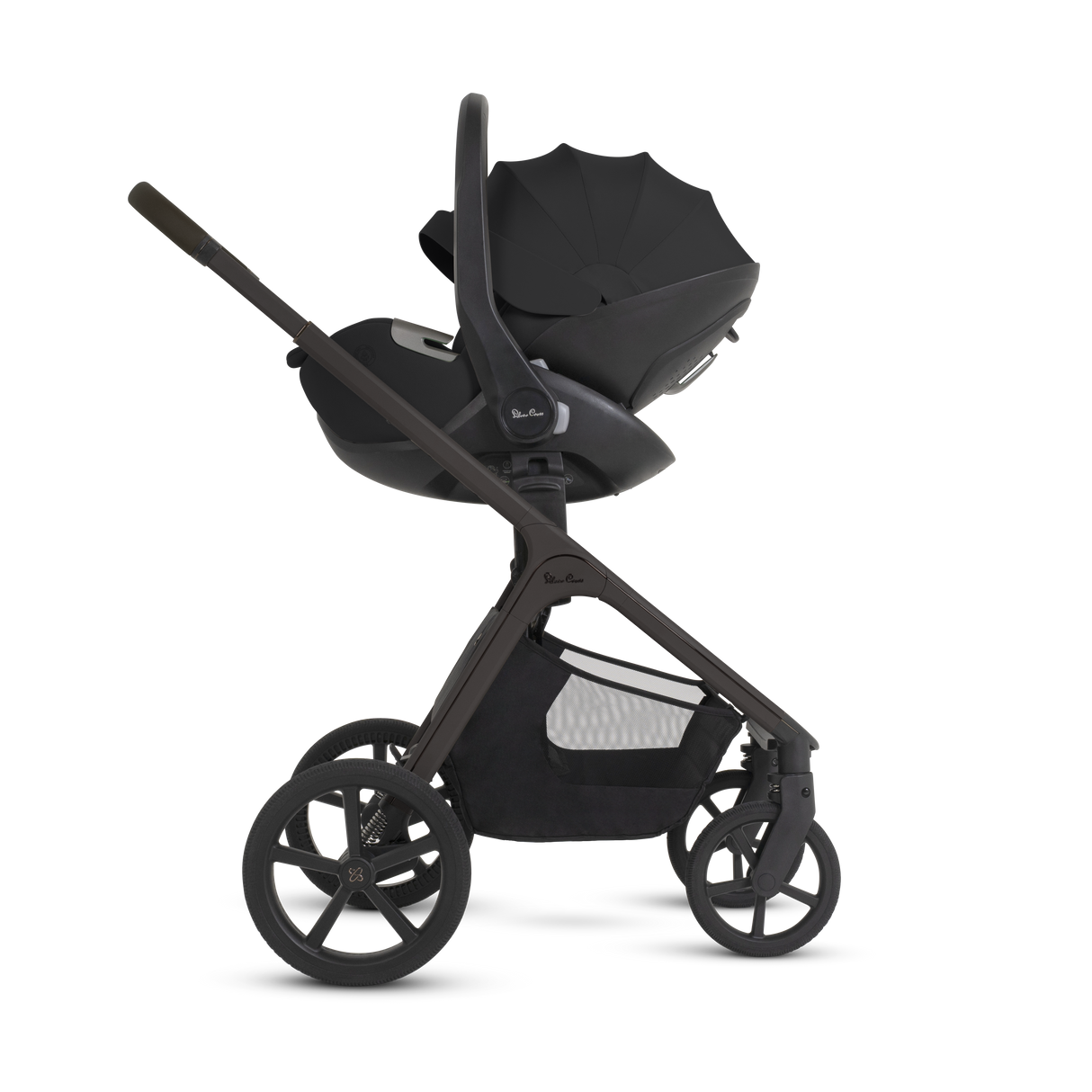 Silver Cross Cove 2 Ultimate Bundle with Glide Plus 360 Infant Car Seat and ISOFIX Base Plus - Chocolate