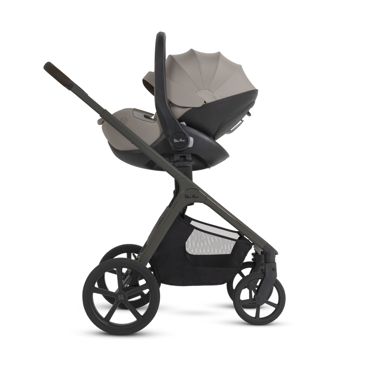 Silver Cross Cove 2 Ultimate Bundle with Glide Plus 360 Infant Car Seat and ISOFIX Base Plus - Pewter