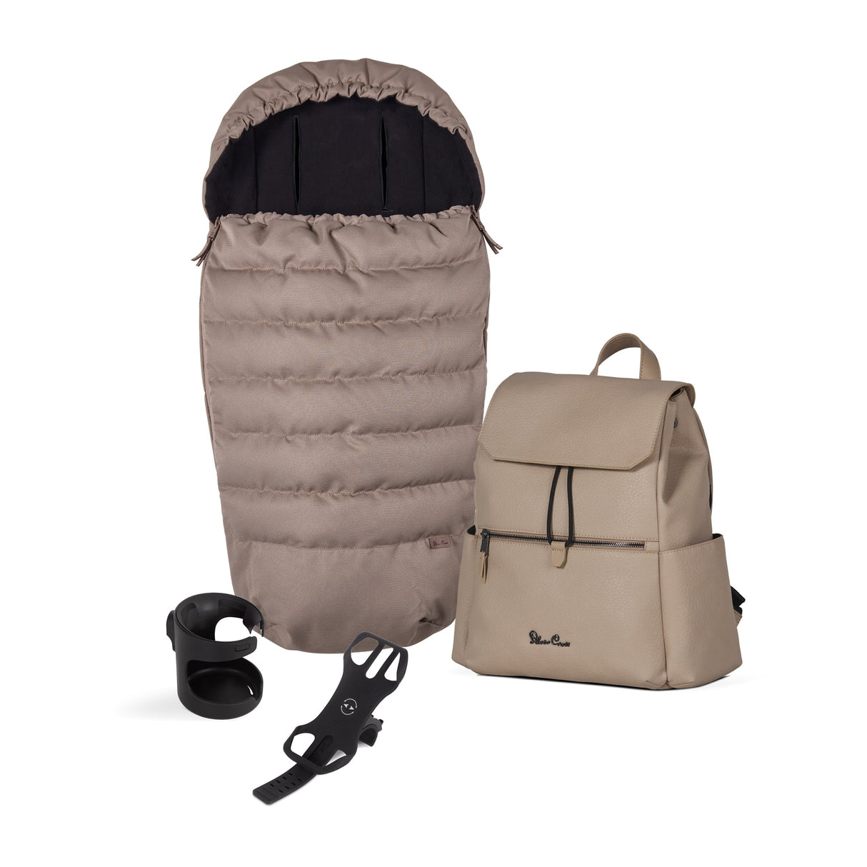 Silver Cross Reef 2 Ultimate Travel System Bundle with Maxi Cosi Pebble Pro2 Car Seat and ISOFIX Base - Mocha