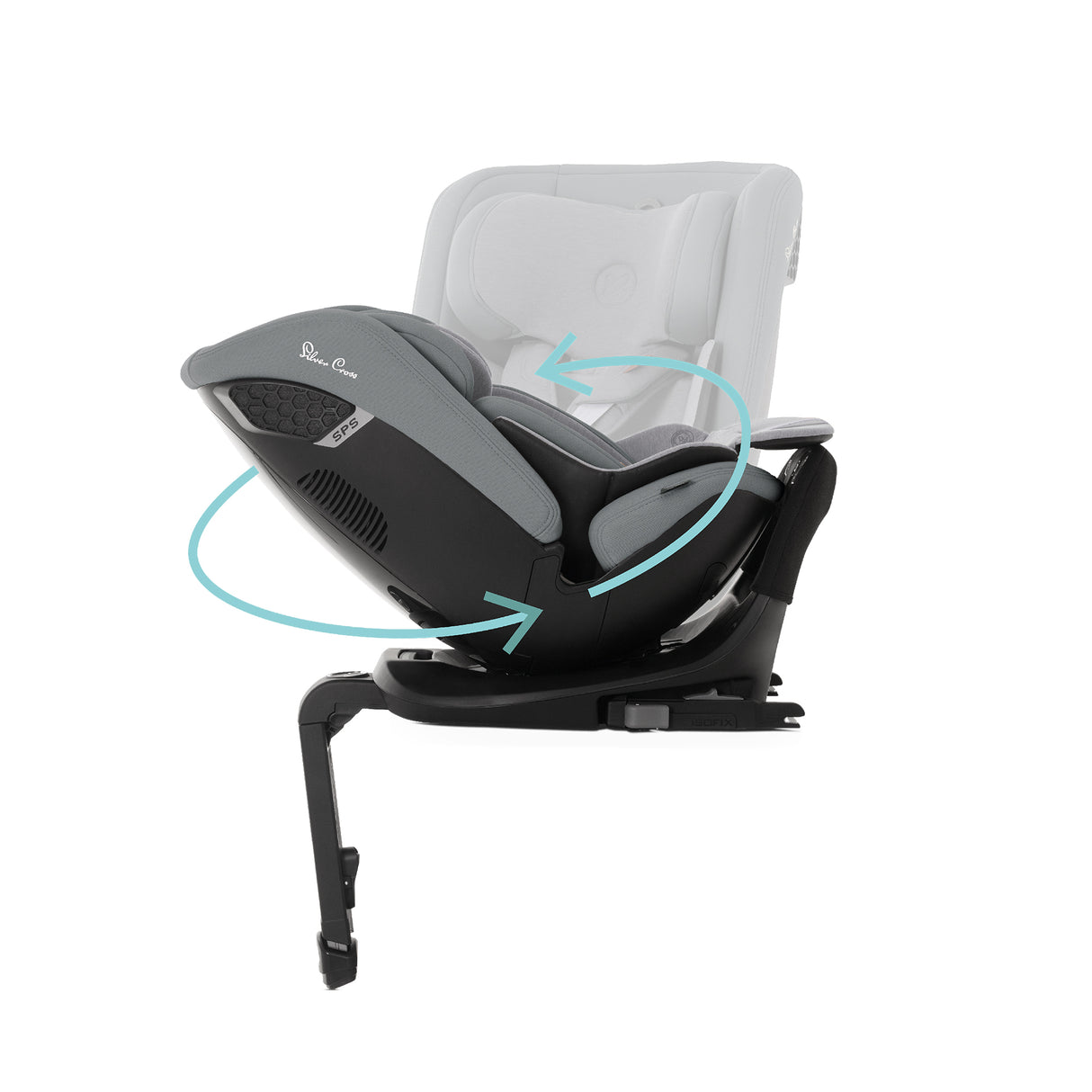 Silver Cross Motion 2 All Size 360 Car Seat - Glacier