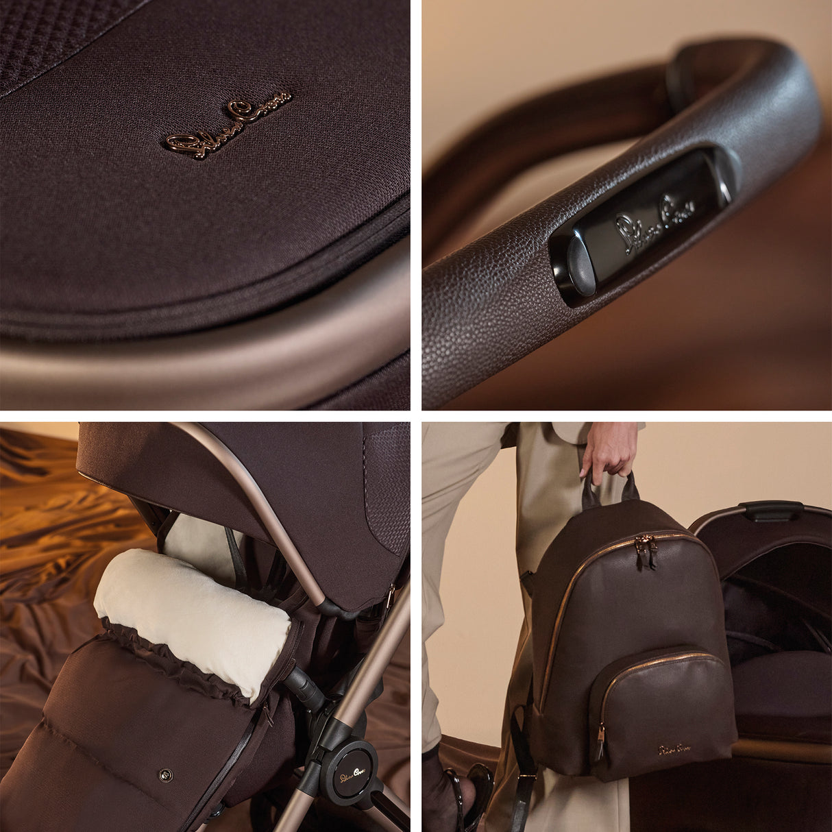 Silver Cross Reef 2 Special Edition Ultimate Travel System Bundle with Dream Car Seat and Motion 2 Car Seat - Ganache