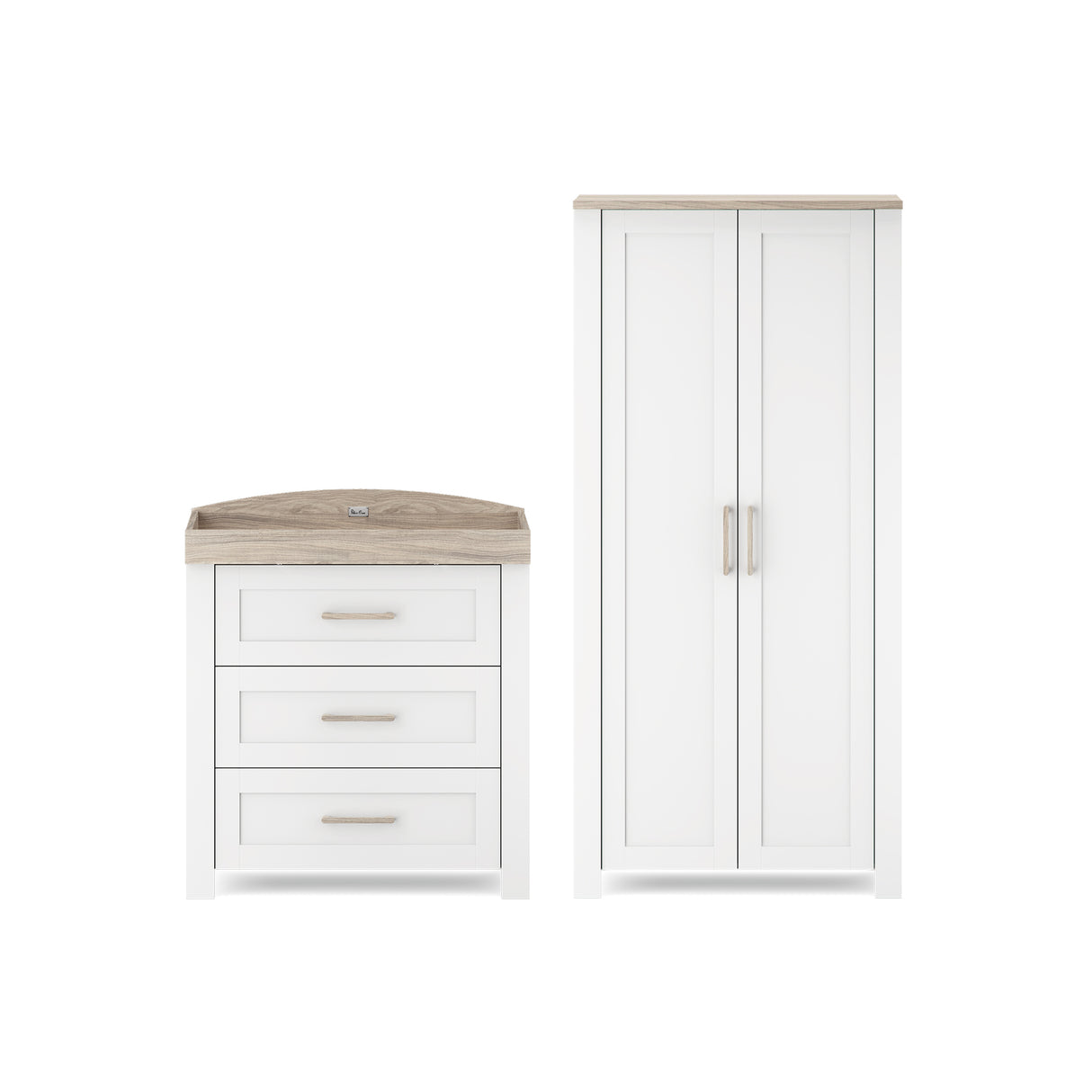 Silver Cross Valencia 2 Piece Nursery Furniture Set with Dresser and Wardrobe