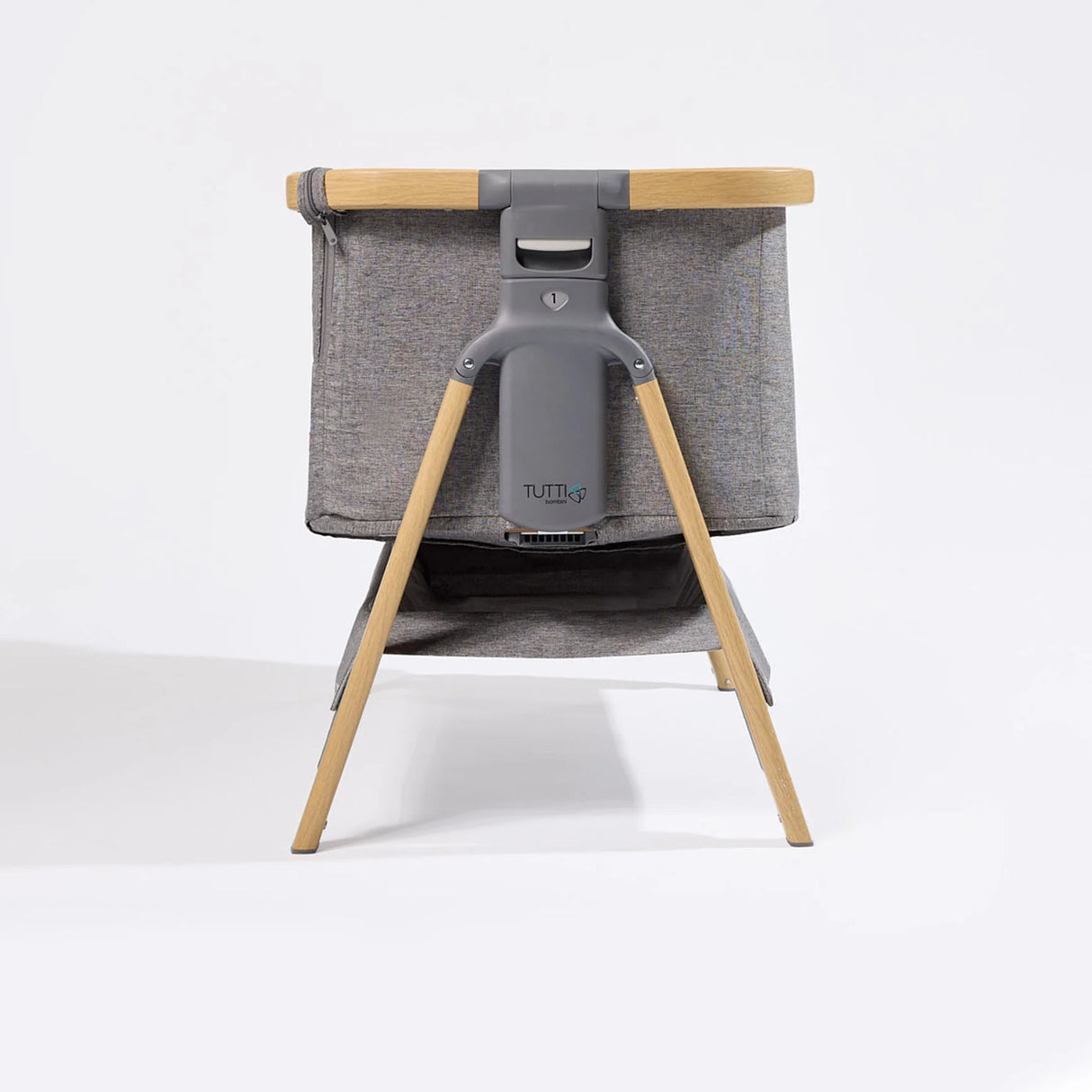 Tutti Bambini Cozee Air Bedside Crib - Oak & Charcoal