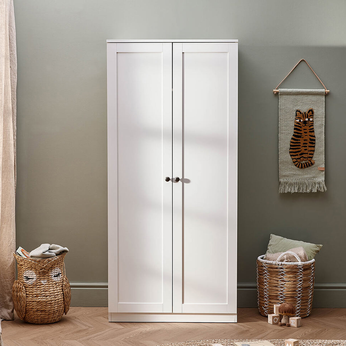 Silver Cross Bromley Double Nursery Wardrobe – White
