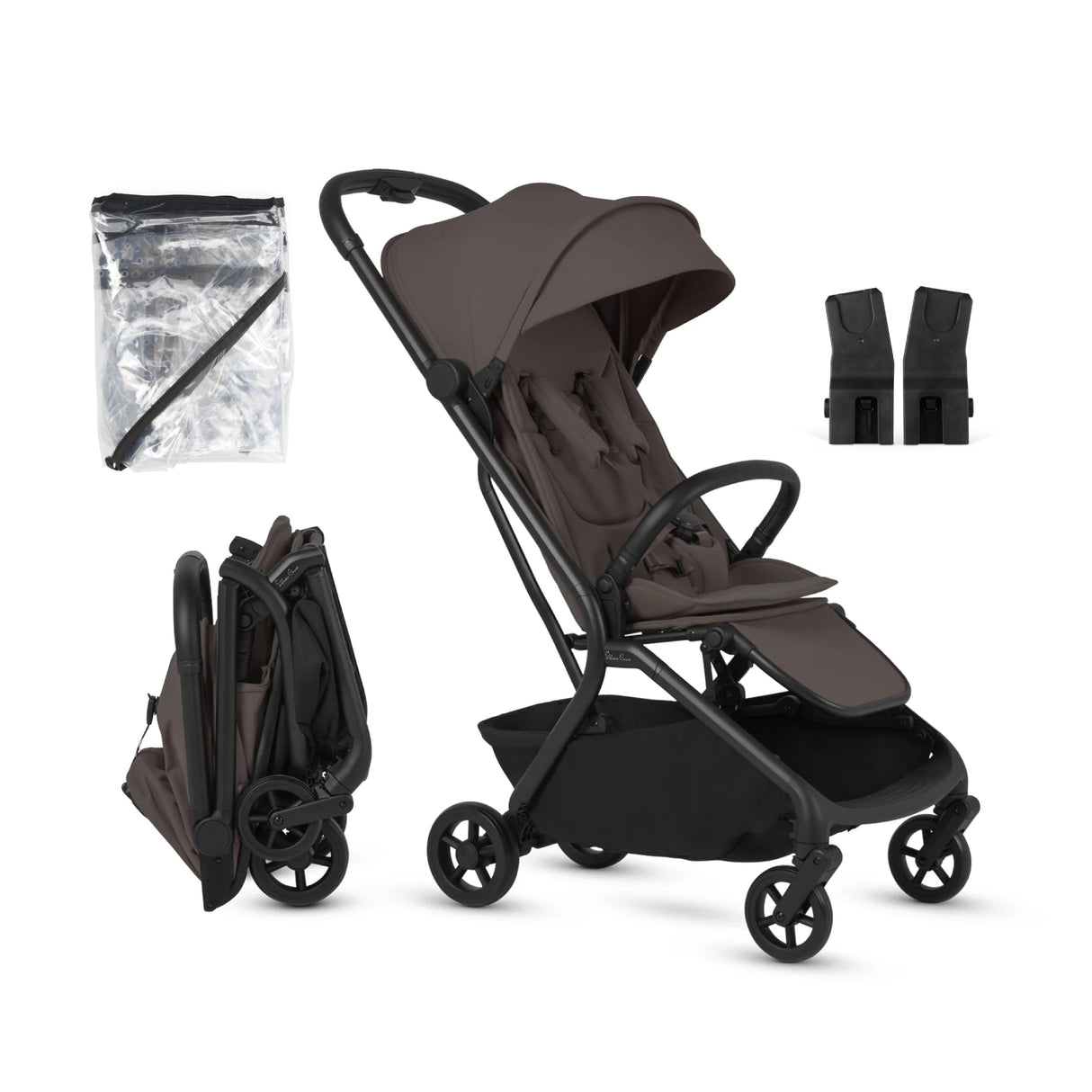 Silver Cross Nia Stroller - Chocolate