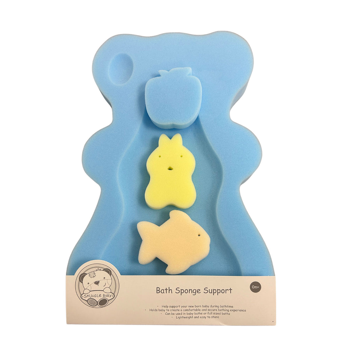 Snuggle Baby Sponge Baby Bath Support - Blue